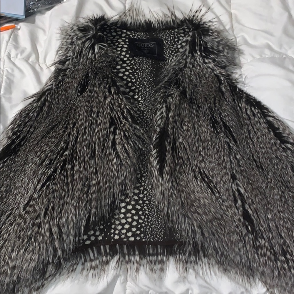 Faux vegan fur vest